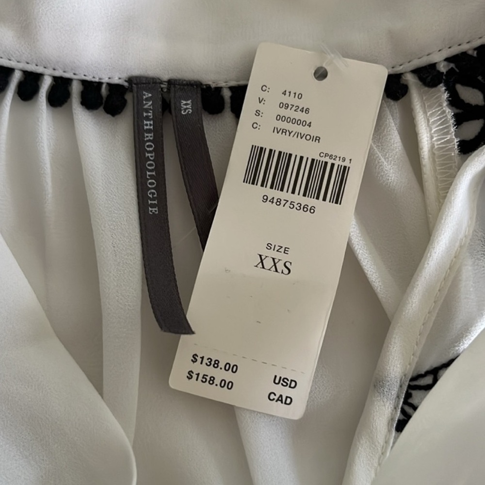 BY ANTHROPOLOGIE LONG-SLEEVE TIE-NECK EMBROIDERED
BLOUSE - Picture 11 of 11